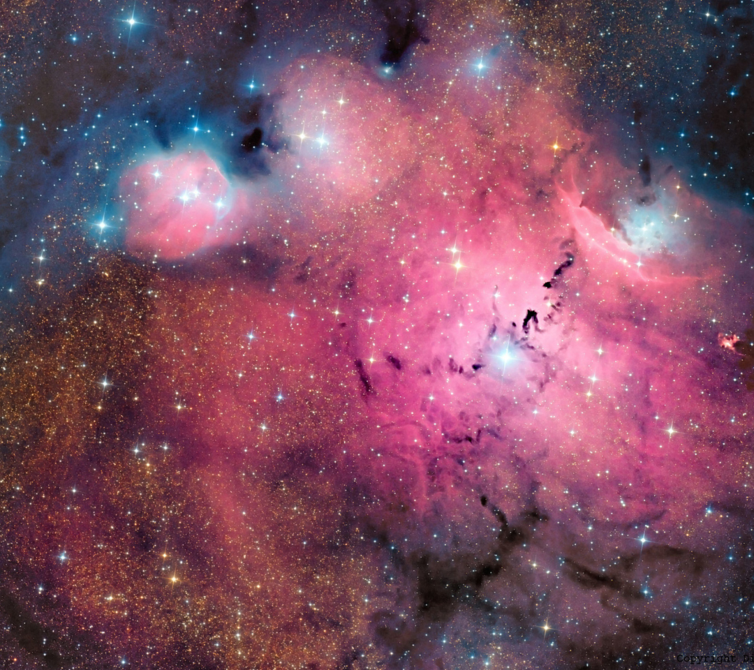 Das Pink Space Dust Wallpaper 1080x960