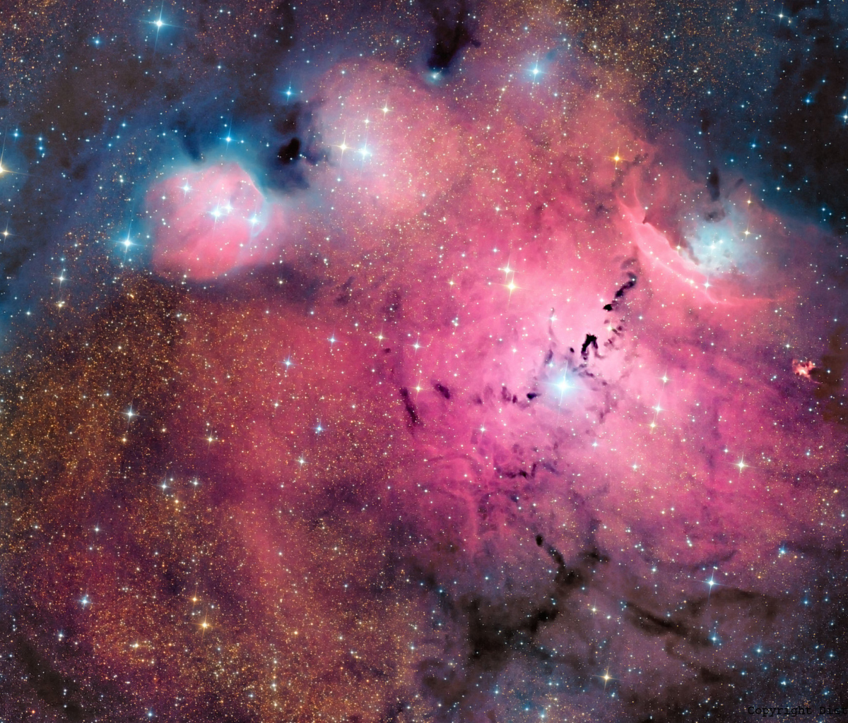 Обои Pink Space Dust 1200x1024