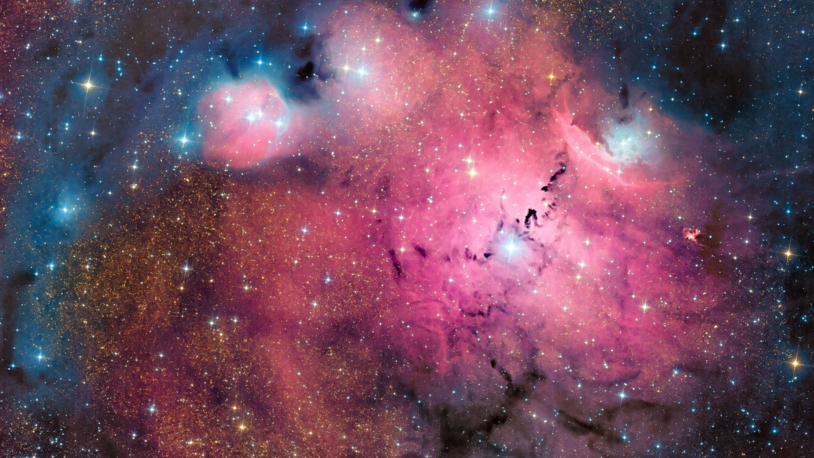 Pink Space Dust wallpaper 1600x900