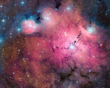 Pink Space Dust wallpaper 220x176