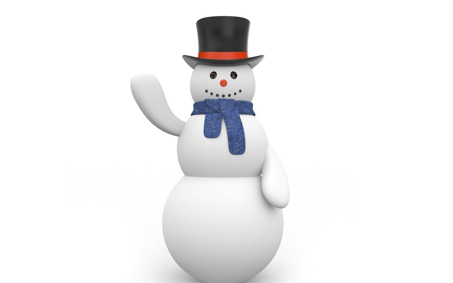 Обои Sweet Snowman 1440x900