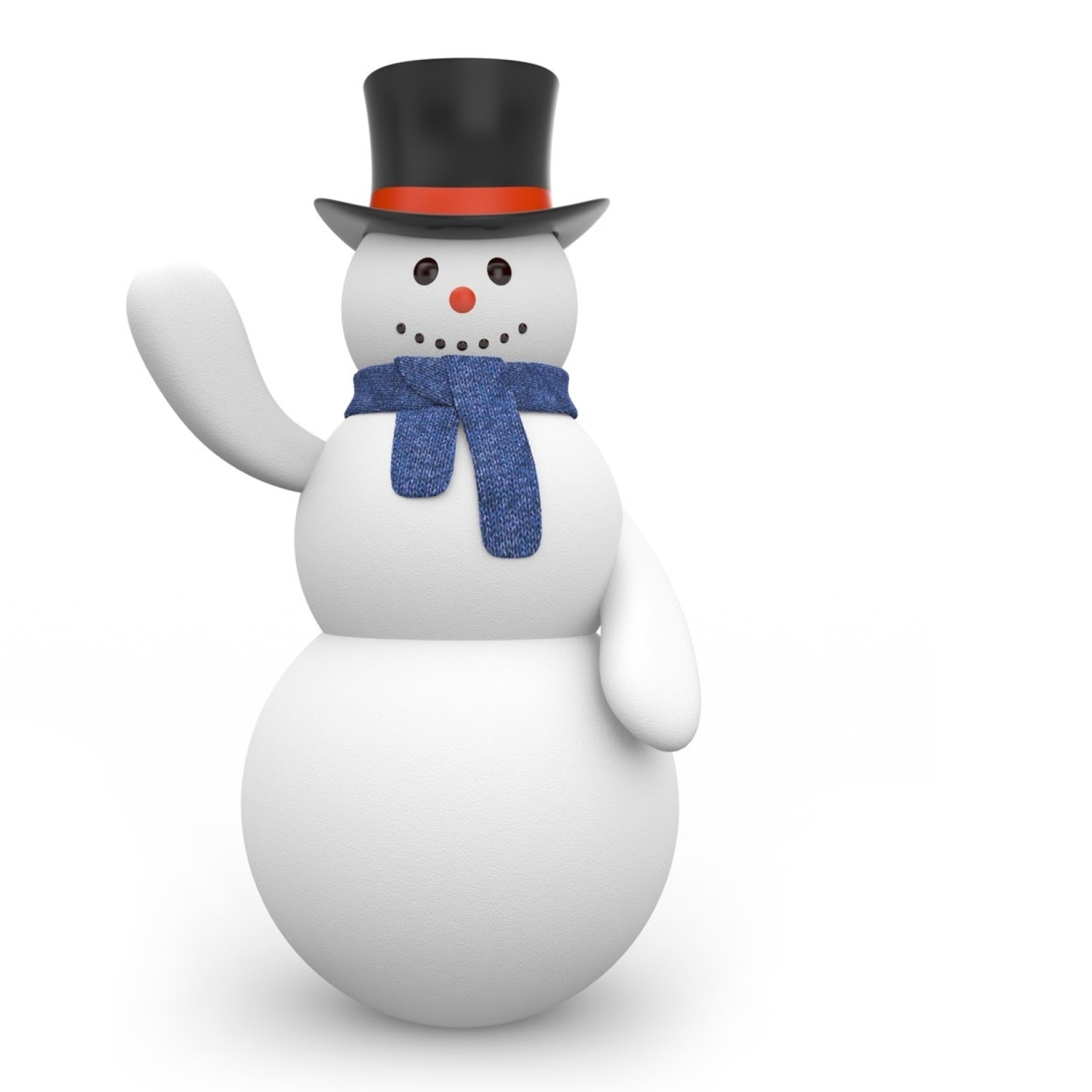 Обои Sweet Snowman 2048x2048