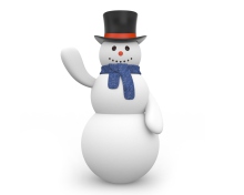Sweet Snowman wallpaper 220x176