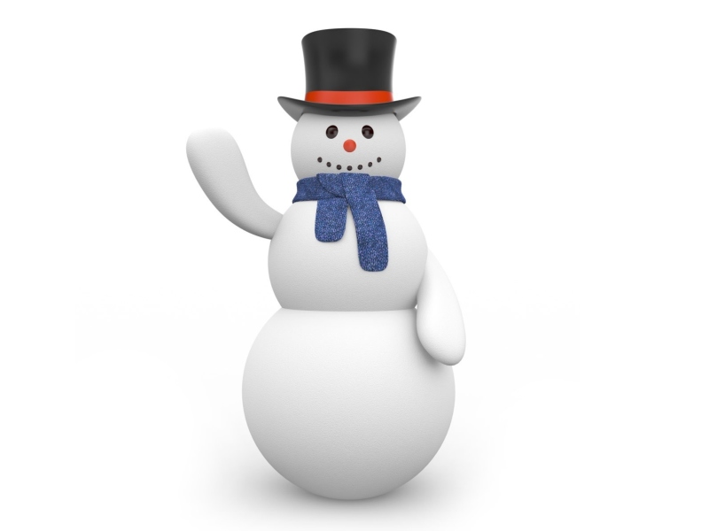 Das Sweet Snowman Wallpaper 800x600