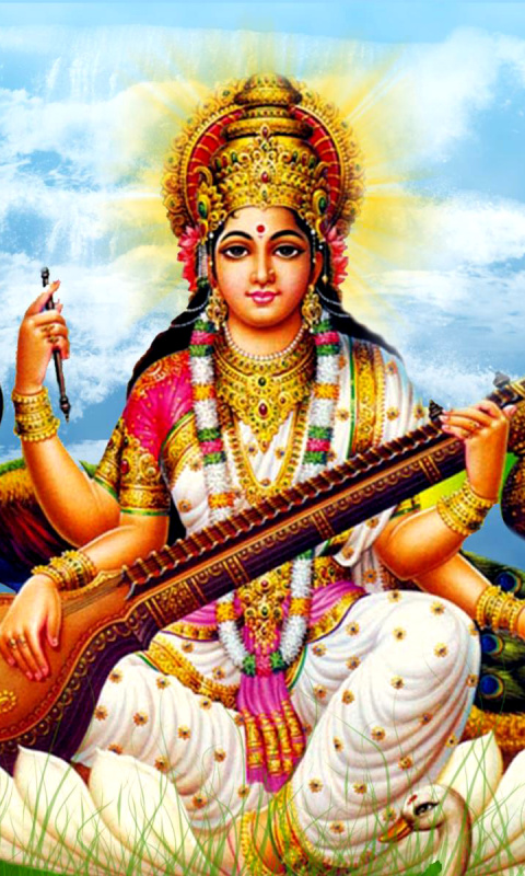 Обои Saraswati Mantra 480x800