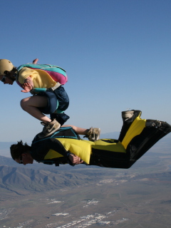 Fondo de pantalla Skydiving 240x320