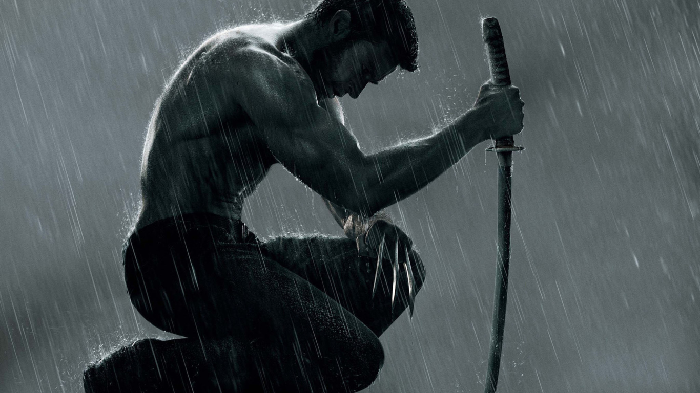 Обои The Wolverine Movie 2013 1366x768