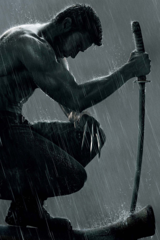The Wolverine Movie 2013 wallpaper 320x480