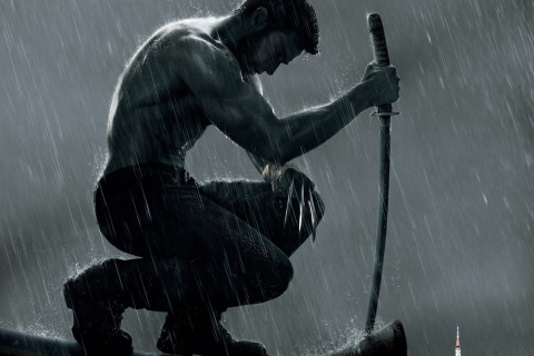 Обои The Wolverine Movie 2013 480x320