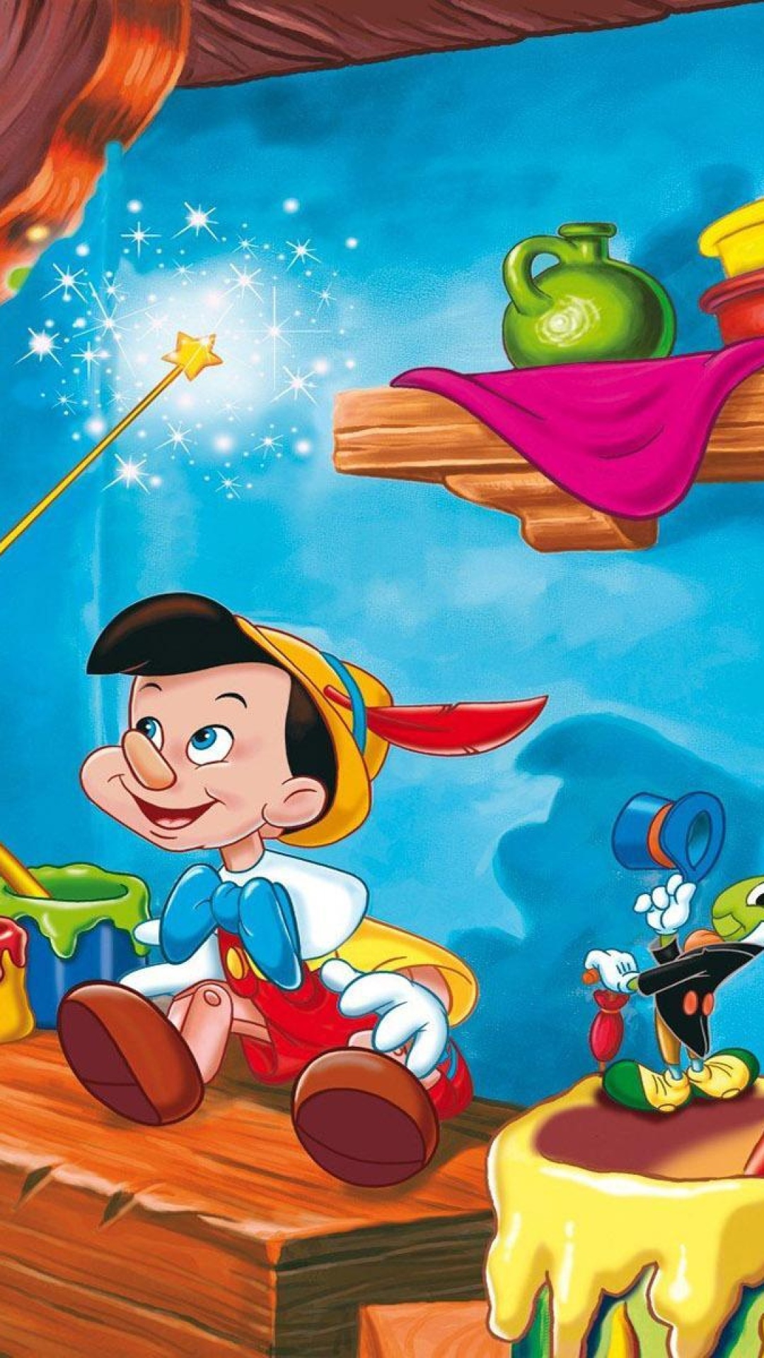 Fondo de pantalla Pinocchio 1080x1920