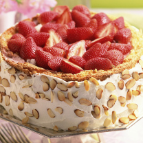 Fondo de pantalla Strawberry Cake 208x208