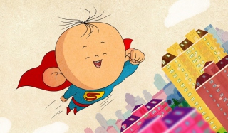 Kostenloses Superkid Superman Wallpaper für Android, iPhone und iPad