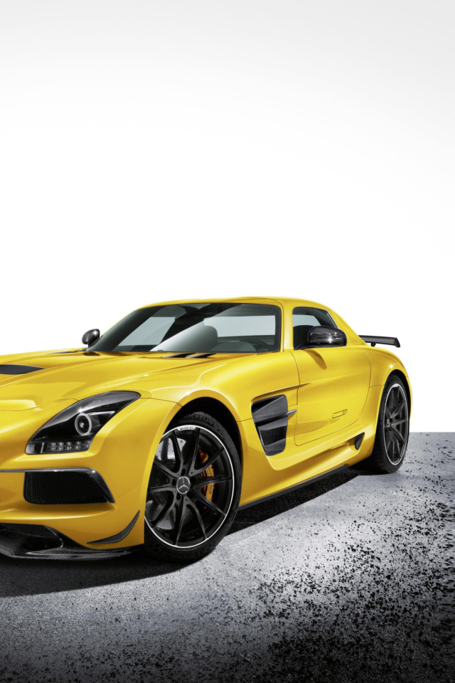 Das Mercedes-Benz SLS Wallpaper 640x960