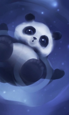 Обои Cute Panda 240x400