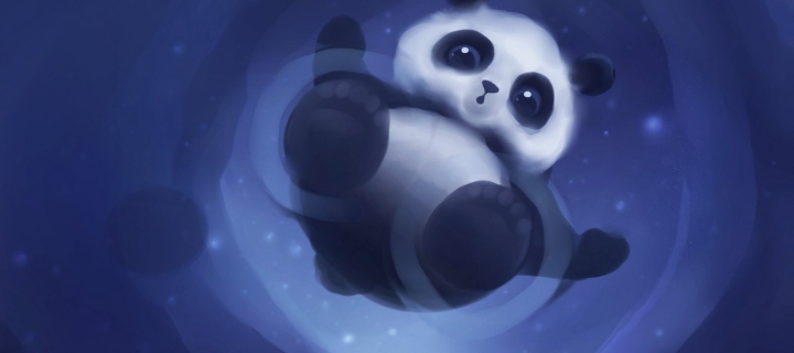 Обои Cute Panda 720x320