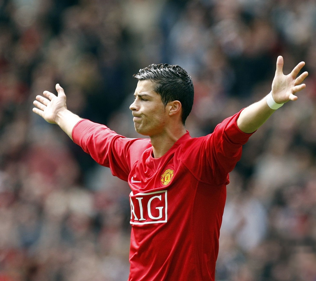 Fondo de pantalla Cristiano Ronaldo, Manchester United 1080x960