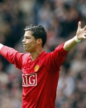 Fondo de pantalla Cristiano Ronaldo, Manchester United 176x220