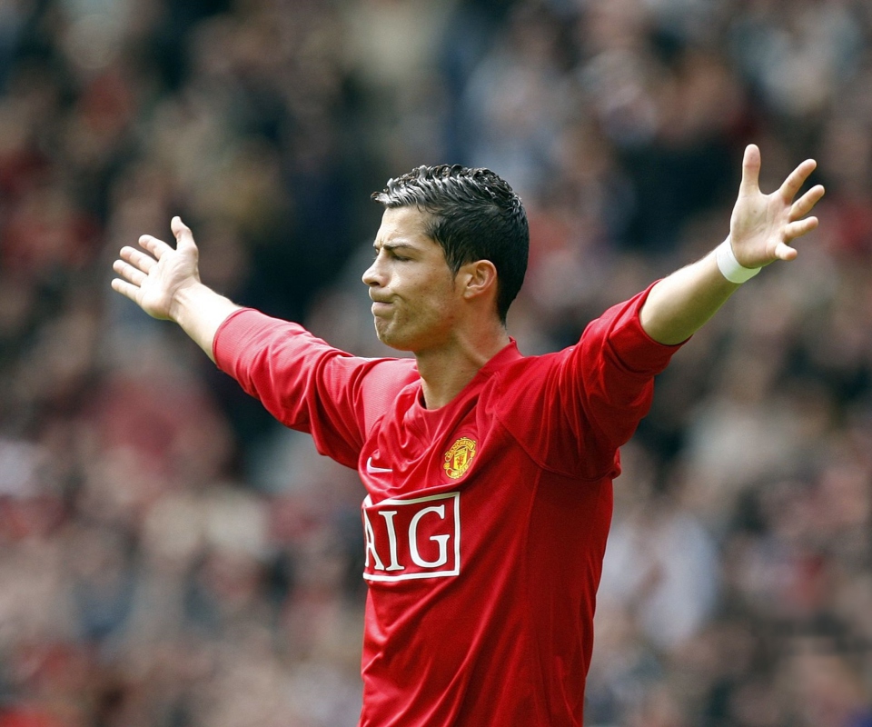 Fondo de pantalla Cristiano Ronaldo, Manchester United 960x800