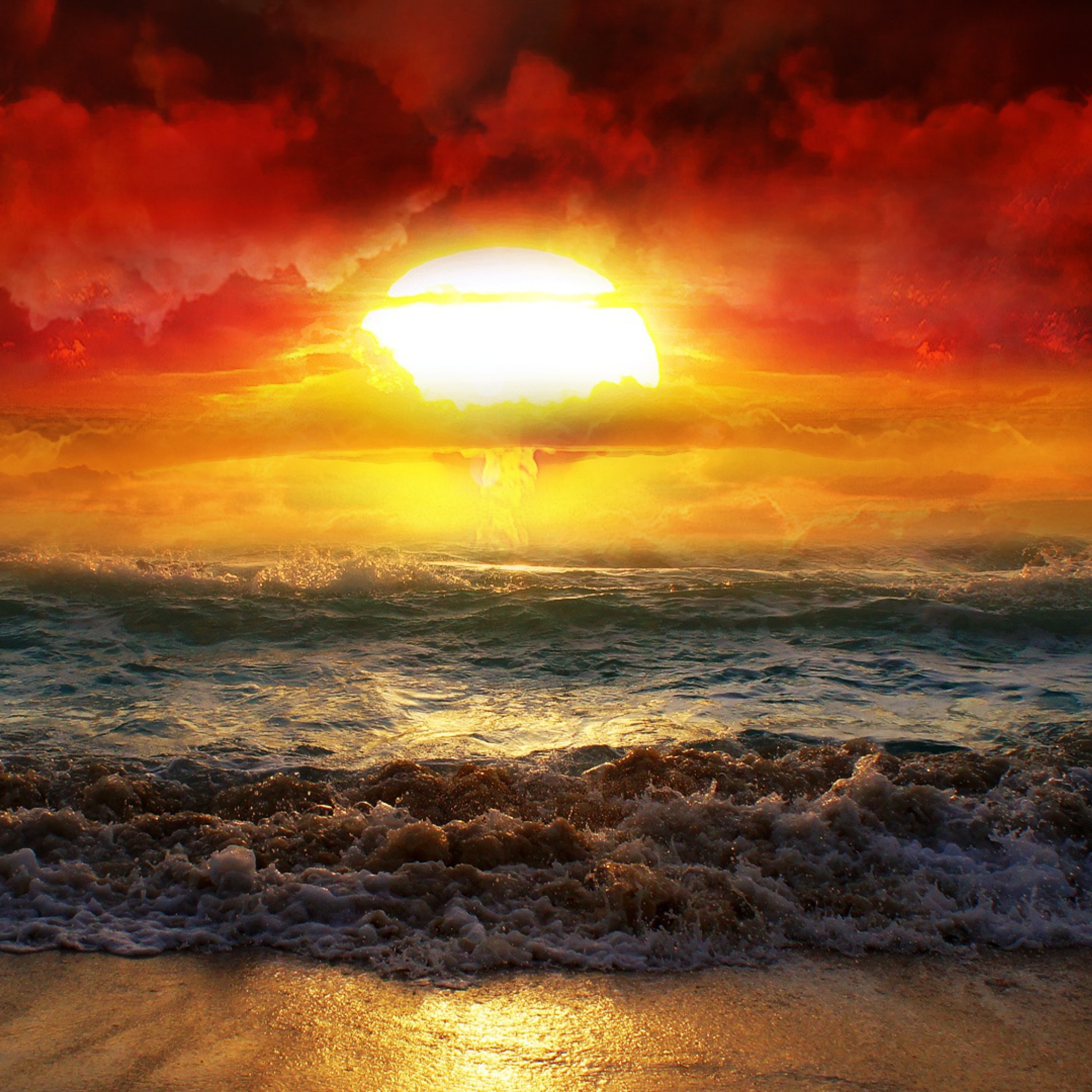 природа утро горизонт море рассвет скачать