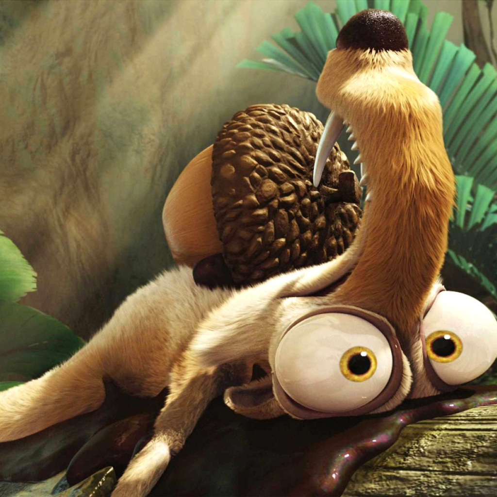 Fondo de pantalla Scrat from Ice Age Dawn Of The Dinosaurs 1024x1024