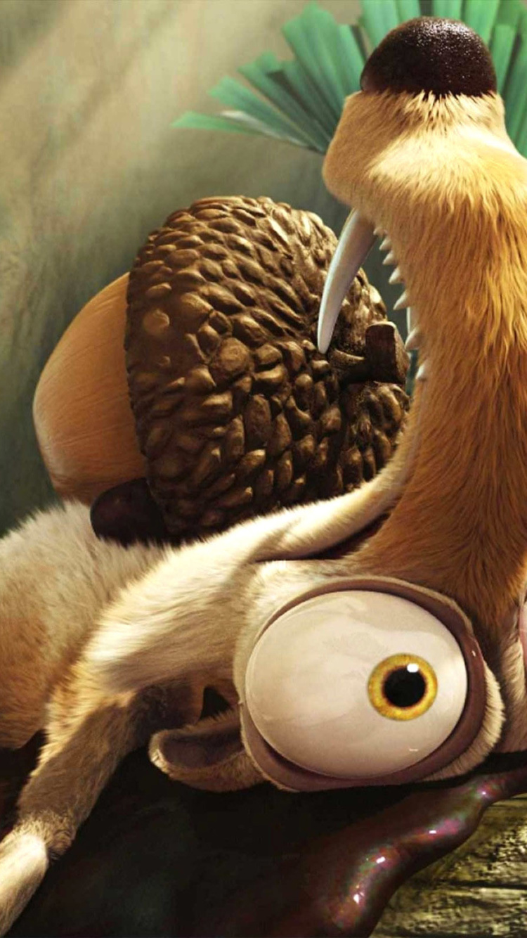 Das Scrat from Ice Age Dawn Of The Dinosaurs Wallpaper 750x1334