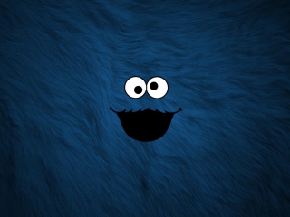 Das Cookie Monster Wallpaper 320x240
