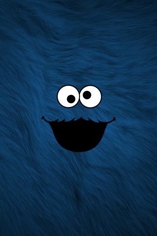 Das Cookie Monster Wallpaper 320x480