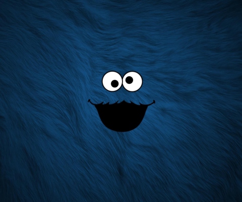 Das Cookie Monster Wallpaper 480x400