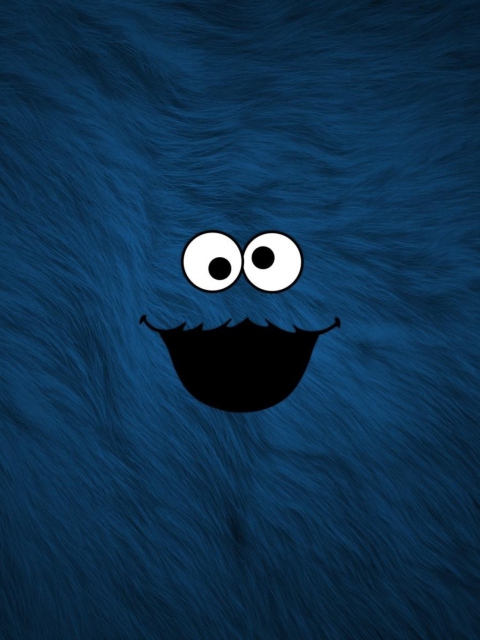 Das Cookie Monster Wallpaper 480x640