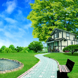 Calm Country House - Fondos de pantalla gratis para 1024x1024