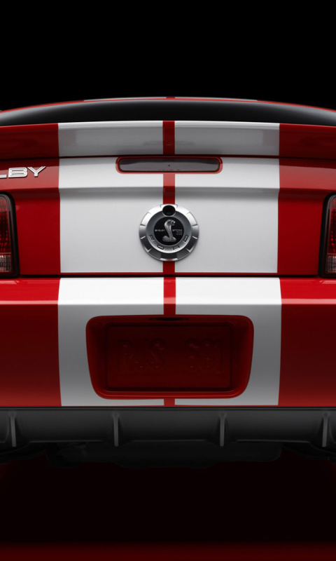 Das Ford Mustang Shelby GT500 Wallpaper 480x800