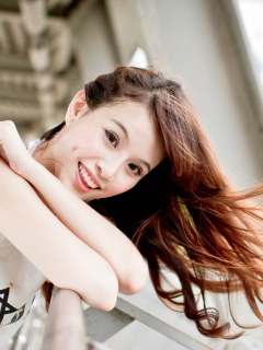 Обои Asian Girl Pretty Smile 240x320