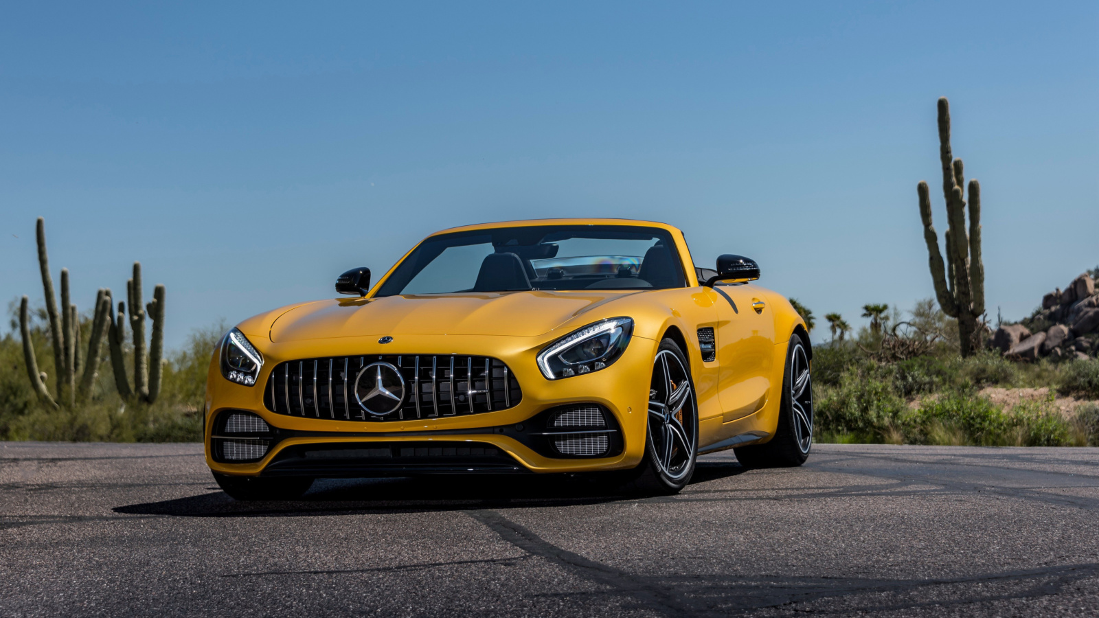 Das Mercedes AMG GT C Roadster Wallpaper 1600x900