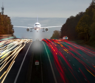 Airplane Landing - Obrázkek zdarma pro 208x208