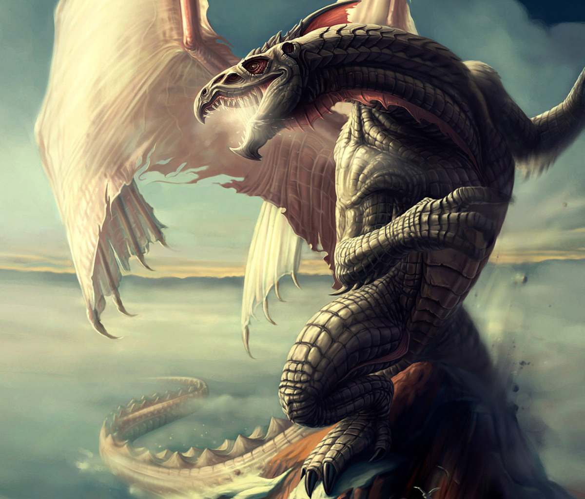 Screenshot №1 pro téma Fantasy Dragon Art 1200x1024