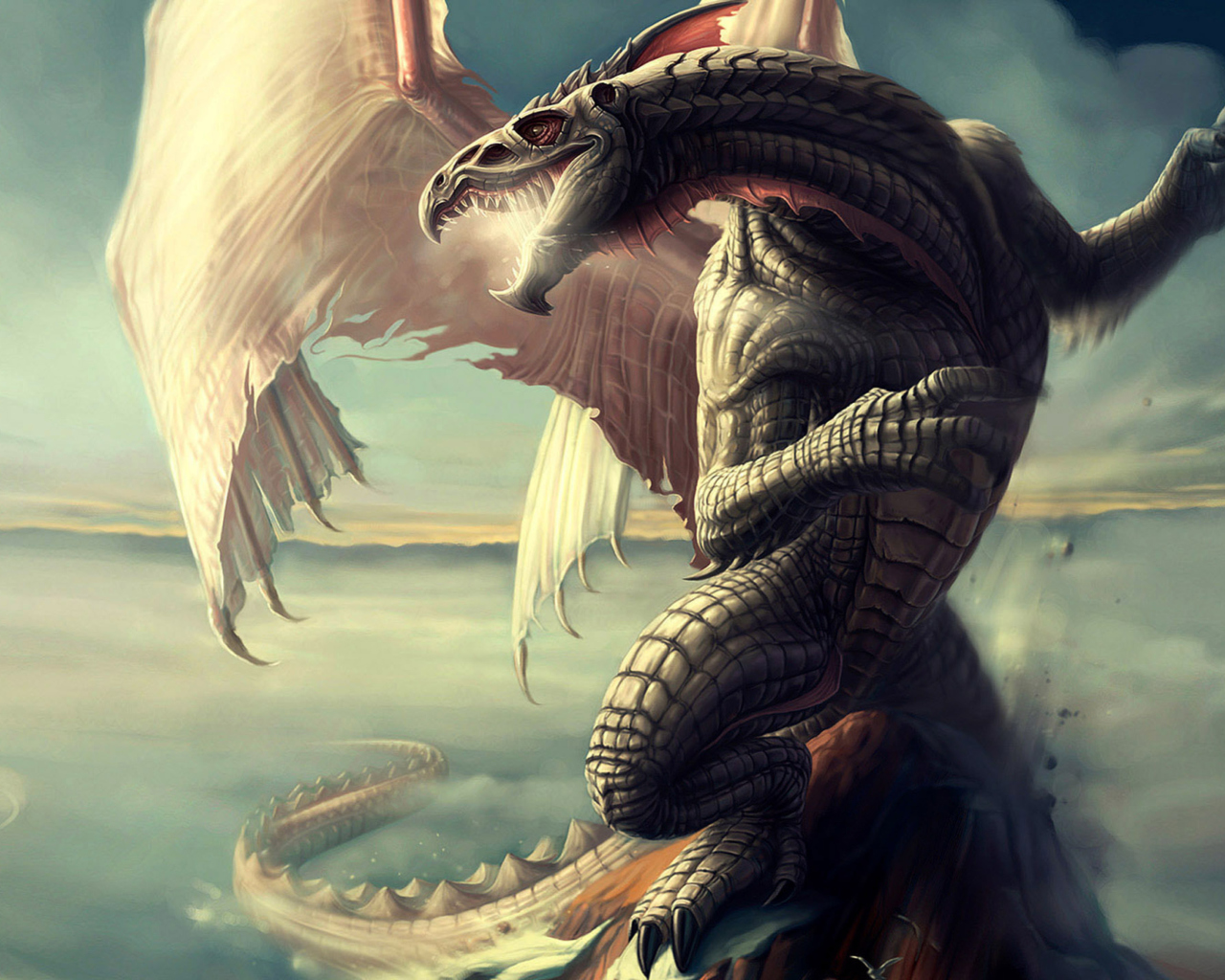 Fantasy Dragon Art wallpaper 1280x1024