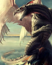 Fantasy Dragon Art screenshot #1 176x220