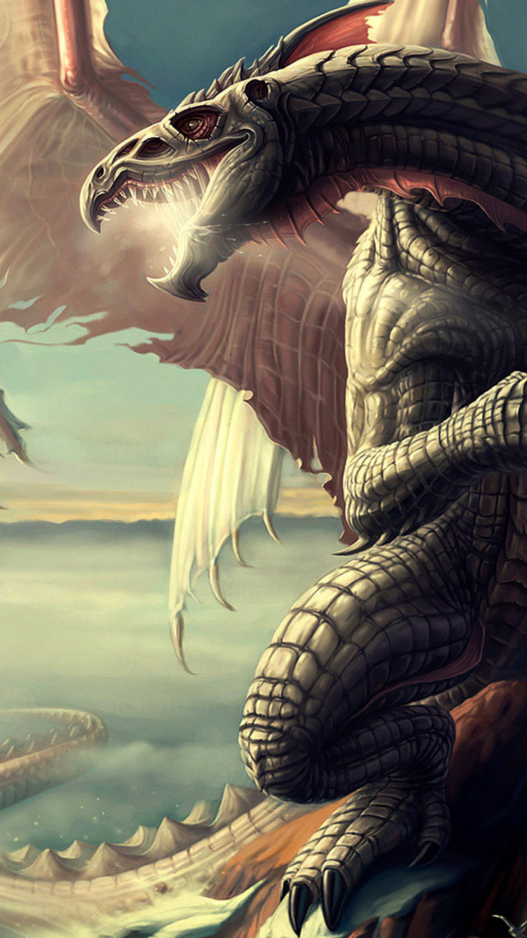 Fantasy Dragon Art wallpaper 750x1334