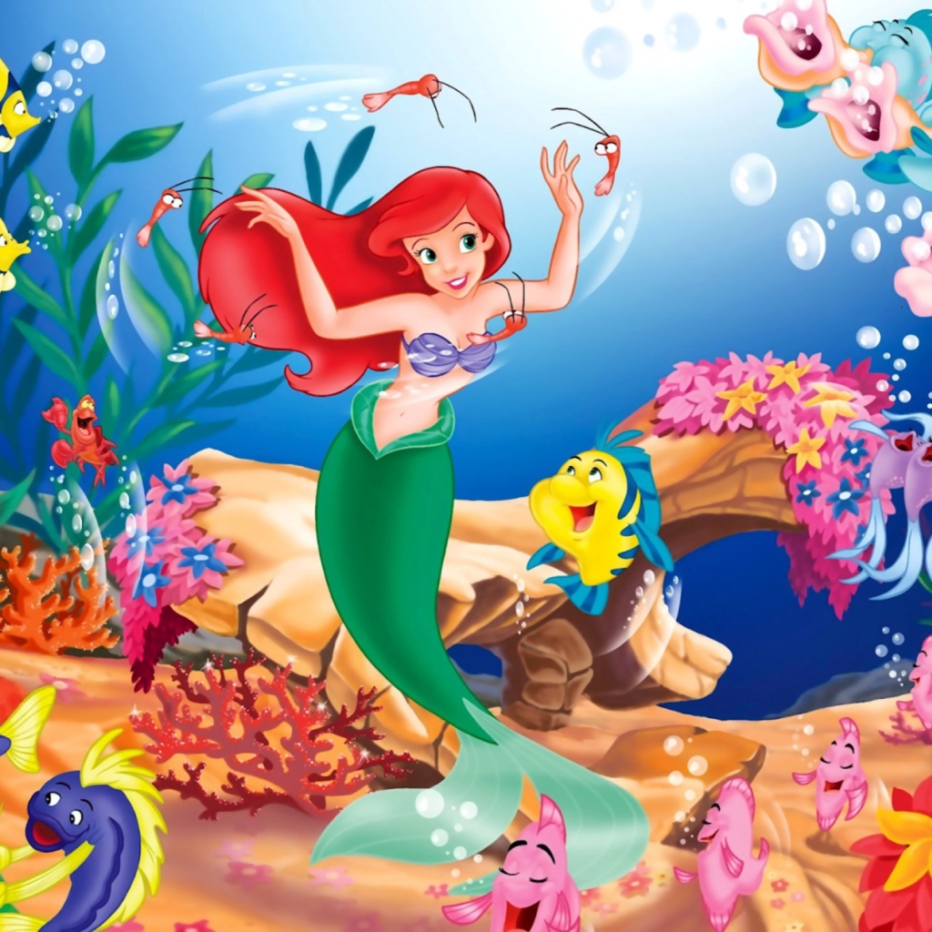 Fondo de pantalla Disney - The Little Mermaid 1024x1024