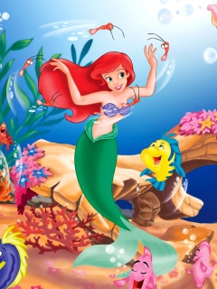 Das Disney - The Little Mermaid Wallpaper 240x320