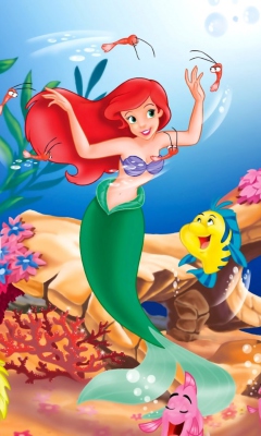 Screenshot №1 pro téma Disney - The Little Mermaid 240x400