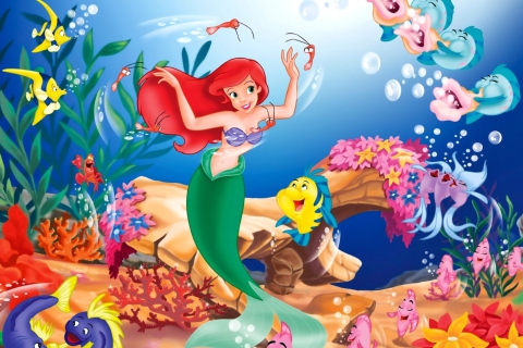 Fondo de pantalla Disney - The Little Mermaid 480x320