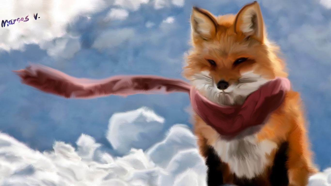Fox Painting screenshot #1 1366x768