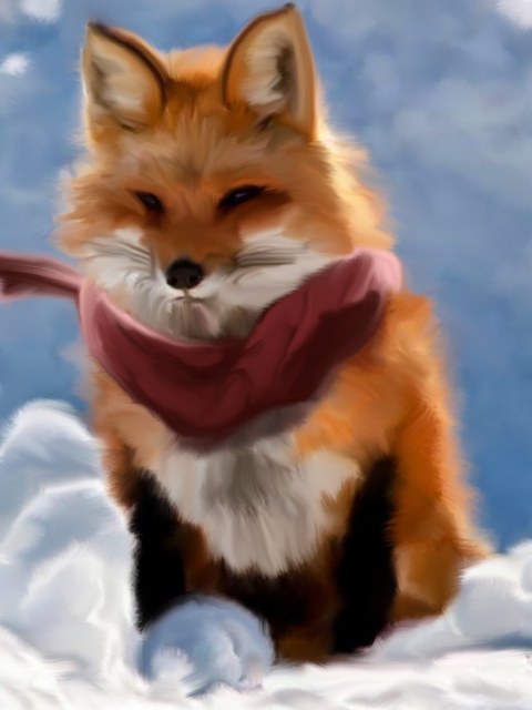 Fox Painting screenshot #1 480x640
