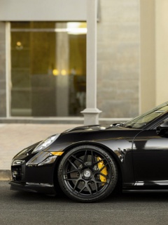 Porsche 911 Turbo Black screenshot #1 240x320
