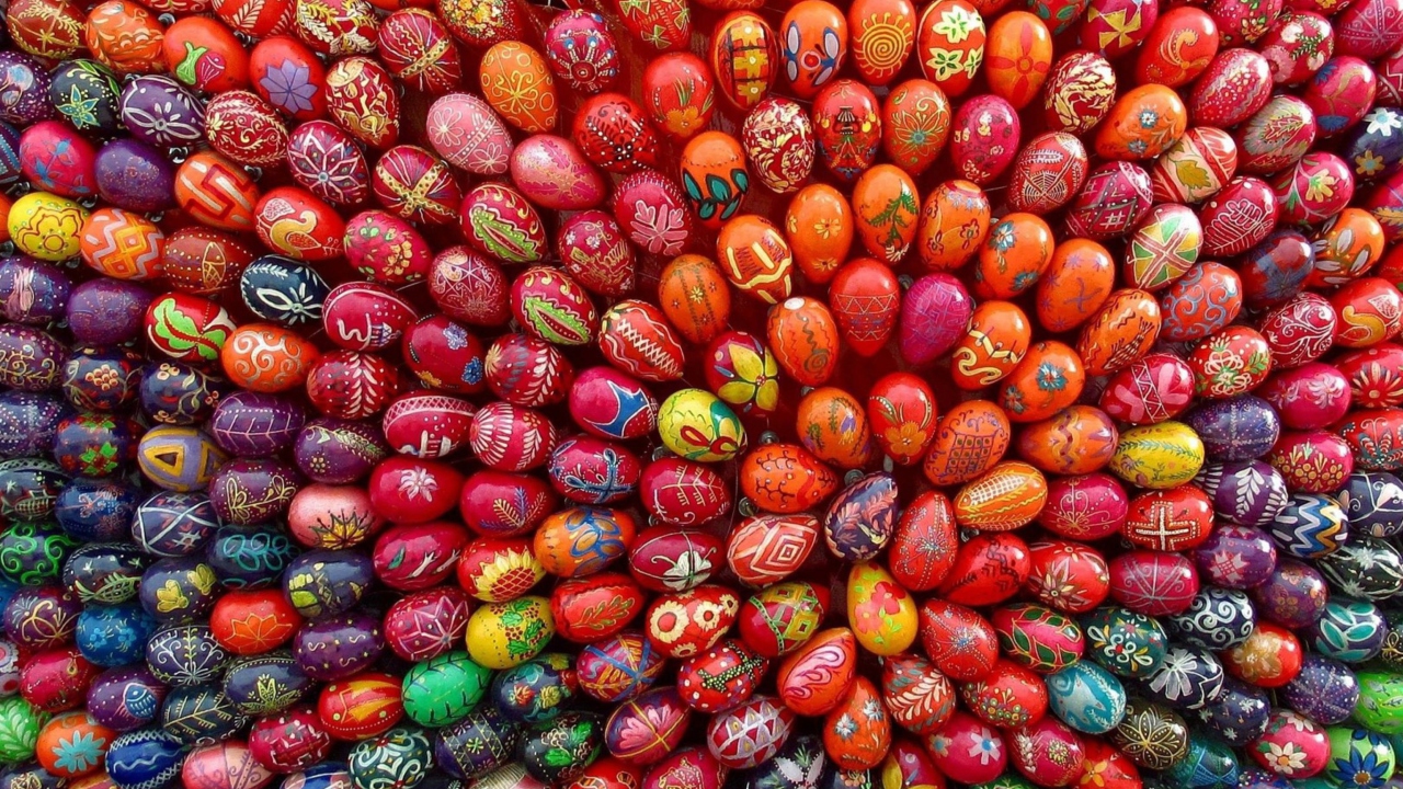 Sfondi Decorated Easter Eggs 1280x720