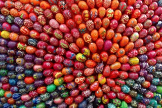 Decorated Easter Eggs Wallpaper for Android, iPhone and iPad