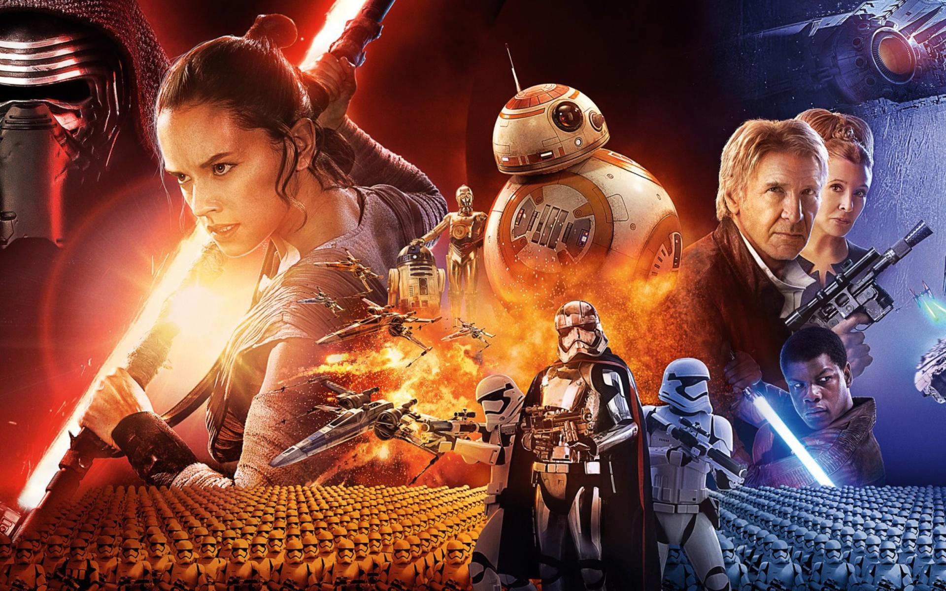 Картинка Star wars the Awakening forces Poster для телефона и на рабочий  стол Widescreen рабочего стола PC 1920x1080 Full HD