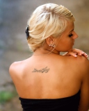 Sfondi Girl With Tattoo 128x160