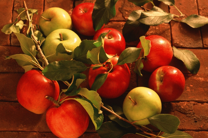 Das Red Apples & Green Apples Wallpaper